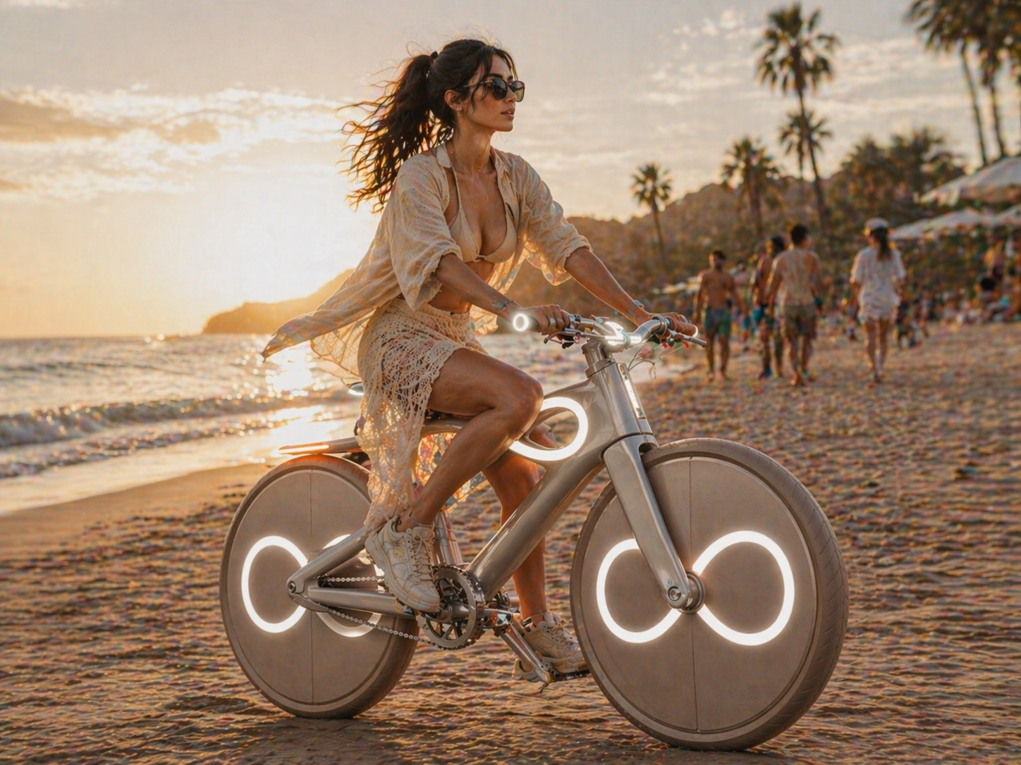 INFINITY FEM — rider on a sunset beach